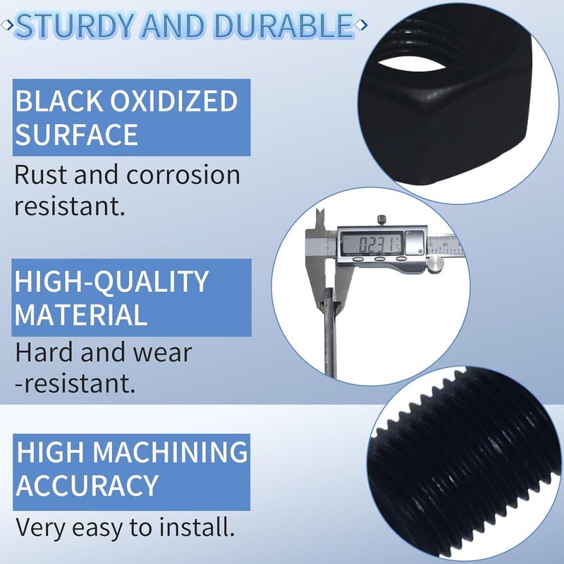 iBroPrat Trailer Shackle Kit,Single Trailer Axle Shackle Kit for Double Eye Spring 3,500 lbs-7,200 lbs 2 Packs (14Pcs Nuts and 14Pcs Bolts) - Image 4